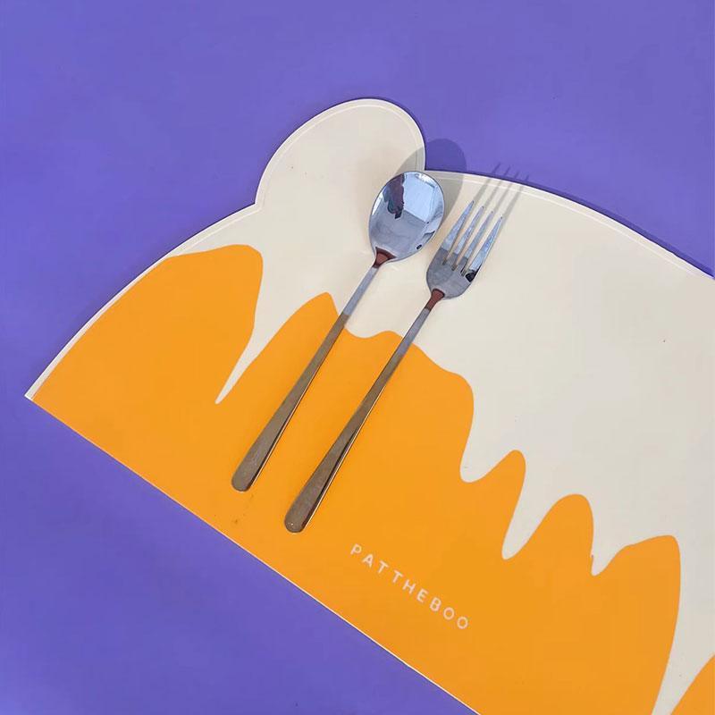 Pattheboo Cat Food Mat Silicone Feeding Placemat