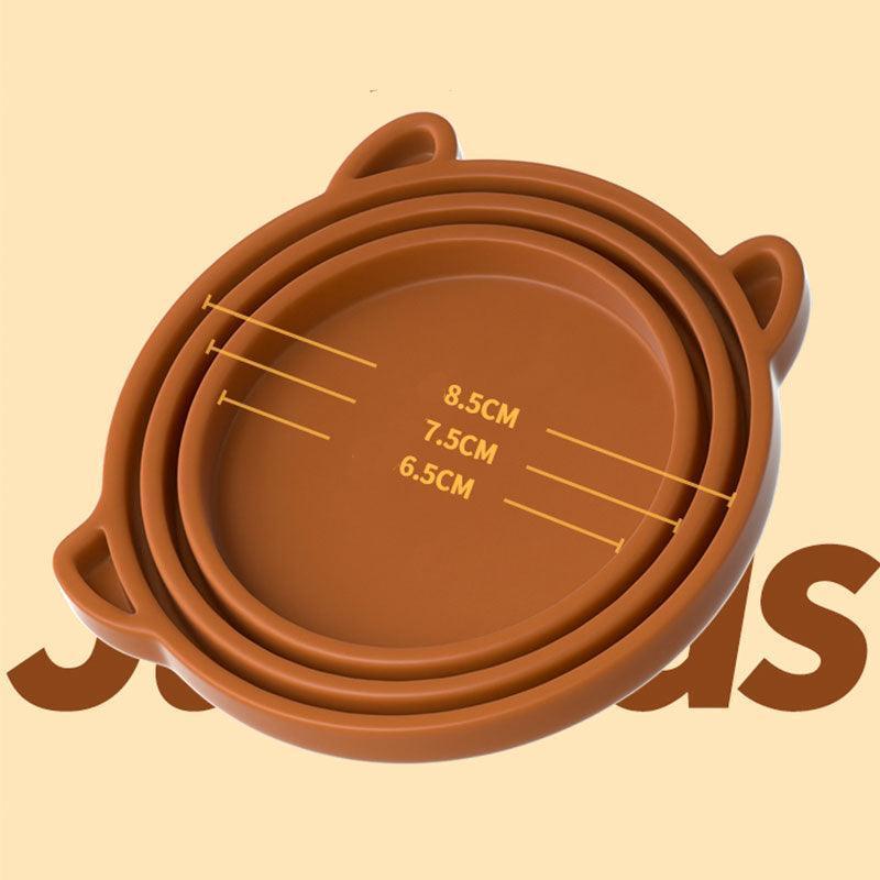 Pattheboo Cute Pet Food Can Cover Spoon Silicone