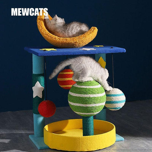 Cat climbing frame Christmas tree natural sisal cat grasping column cat toys cat tree house pet accessories furniture