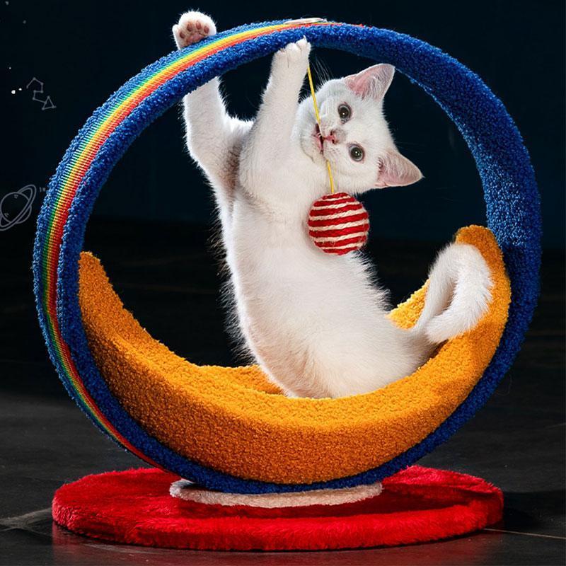 Cute Cat Climbing Tower Frame Tree Sisal Rope and Interactive Balls