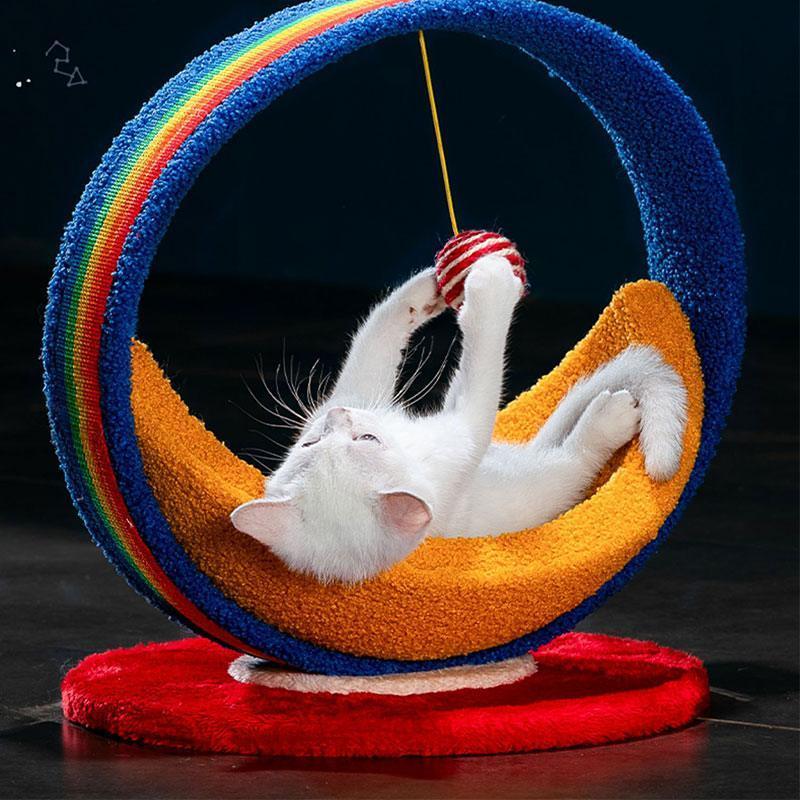 Cute Cat Climbing Tower Frame Tree Sisal Rope and Interactive Balls