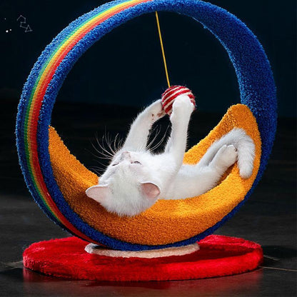 Cute Cat Climbing Tower Frame Tree Sisal Rope and Interactive Balls