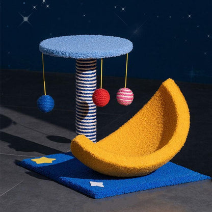 Cute Cat Climbing Tower Frame Tree Sisal Rope and Interactive Balls