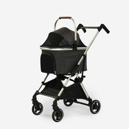 Portable Cat Stroller 2 Style Rolling Carrier on Wheels - MEWCATS