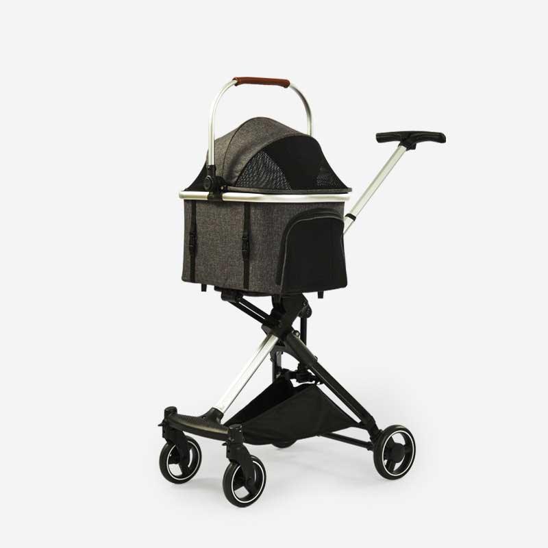 Portable Cat Carrying Stroller 2 Style Rolling Handbag