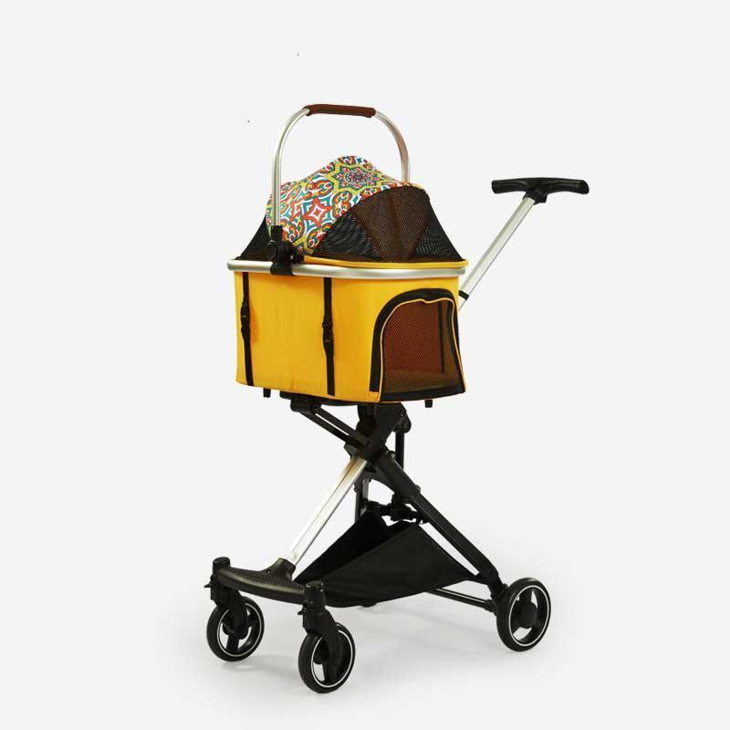 Portable Cat Carrying Stroller 2 Style Rolling Handbag