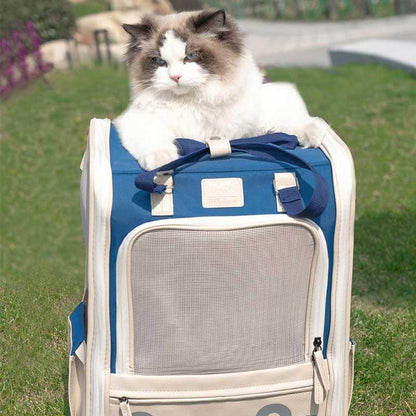 Portable Cat Travel Carrier Backpack 2 Color Cat Bag
