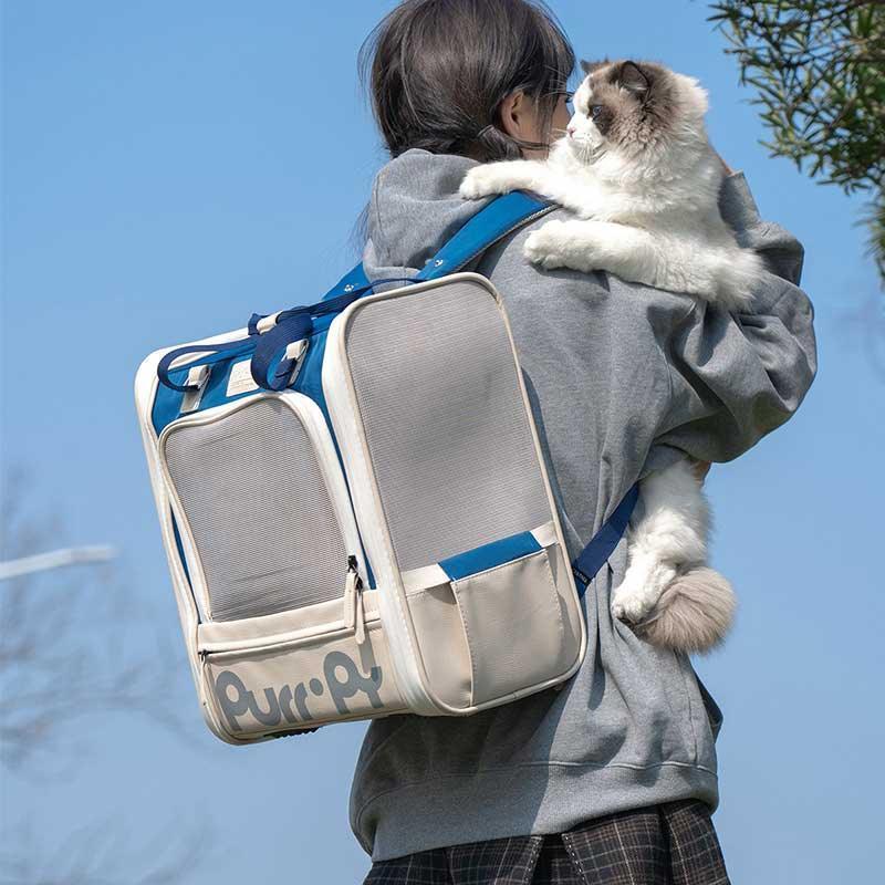 Portable Cat Travel Carrier Backpack 2 Color Cat Bag