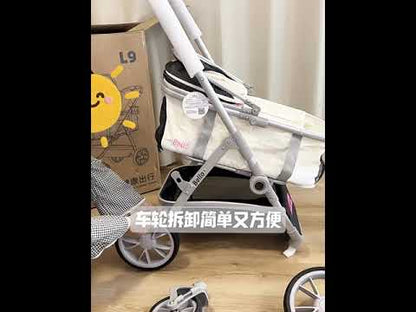 L9 Foldable Cat Carrier Stroller with Wheels