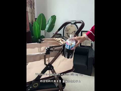 One Click Folding Large Pet Stroller with Wheels