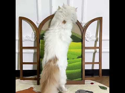 JCAT Artistic Window Frame Cat Scratcher