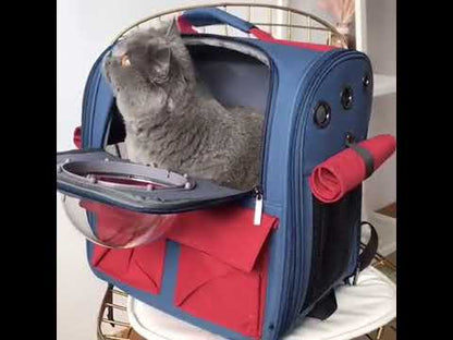 Canvas Cat Carrier Bag Expandable 9 Color Backpack
