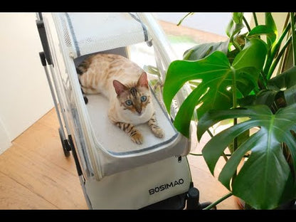 Stylish Detachable Cat Stroller 3 Color Pet Carrier on Wheels