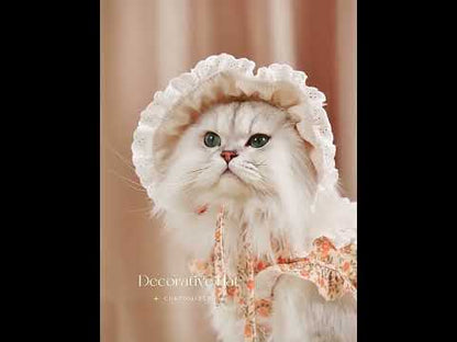 Floral Warm Cat Dress Pet Clothes