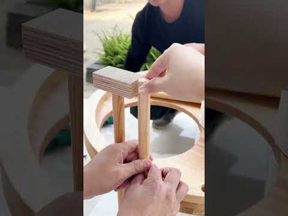 Spiral Art Solid Wood Cat Climbing Frame Tree