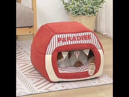 Circus Warm Cat Bed 3 Style Pet Cave
