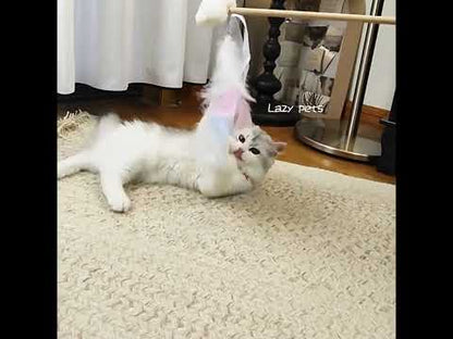 Tease Cat Stick Toys Bell Feather