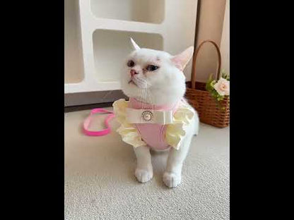 Princess Cute Cat Leash Carrier Harness