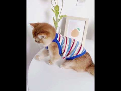 Summer Clashing Cat Vest 3 Color Pet Clothes