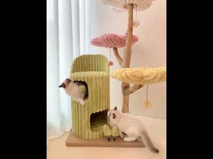 Flower Large Cat Climbing Frame Luxury Cat Tree