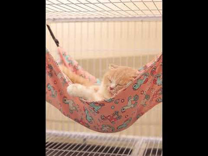 Cat Hammock 3 Color Summer Double Sided Linen Bed