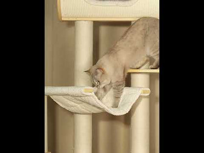 Luxury Castle Solid Wood Cat Climbing Tree