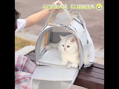 Cat Carrier Shoulder Bag Expandable Tote Foldable Pet Handbag