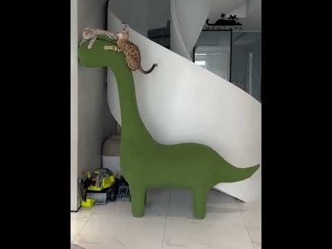 Dinosaur Large Cat Climbing Frame Seat Tree
