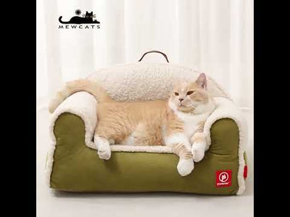 Fluffy Bread Warm Cat Sofa Bed