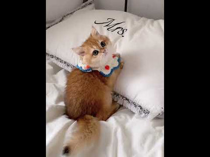 Cute Cat Collar 9 Style Handmade Knitted Bib