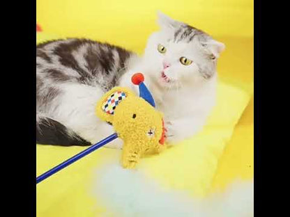 Circus Series Animals Interactive Cat Toy Wand Stick