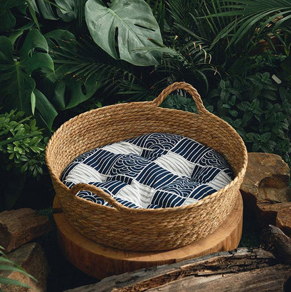 Pure Manual Woven Cat Nest Scratch Board Four Seasons General Pet Bed