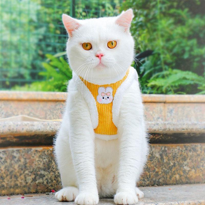 Rabbit Cat Harness Escape Proof 3 Color Vest Leash Set