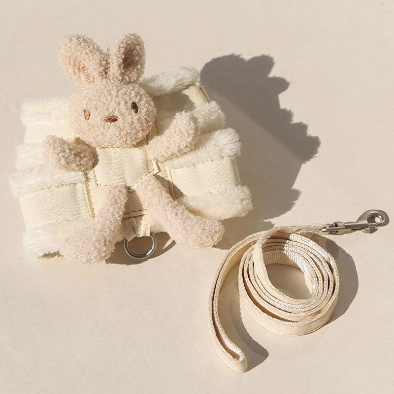 Rabbit Escape Proof Cat Harness 2 Color Leash Set - MEWCATS