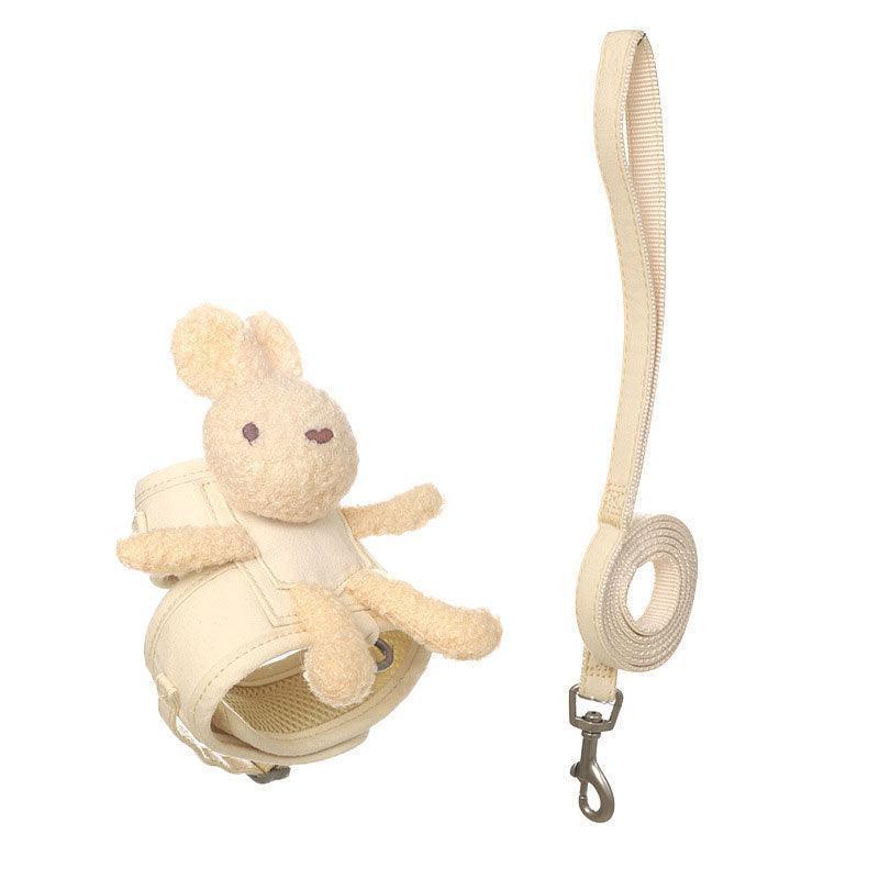 Rabbit Escape Proof Cat Harness 2 Color Leash Set