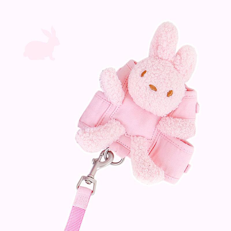 Rabbit Escape Proof Cat Harness 2 Color Leash Set - MEWCATS