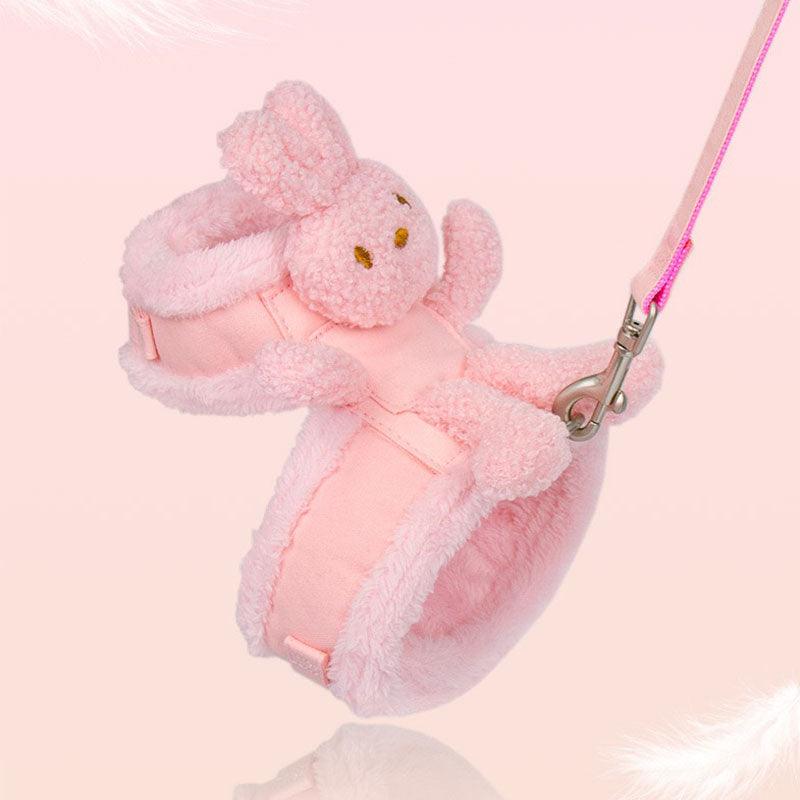 Rabbit Escape Proof Cat Harness 2 Color Leash Set - MEWCATS