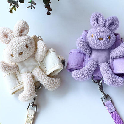 Rabbit Escape Proof Cat Harness 2 Color Leash Set - MEWCATS