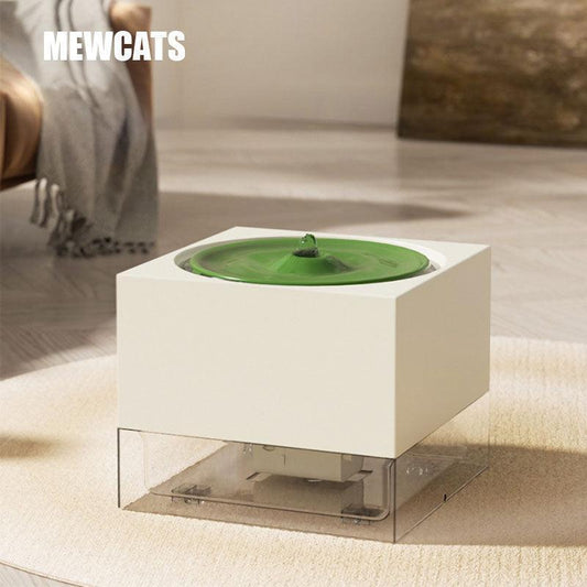 Record Player Cat Water Fountain Food Bowl
