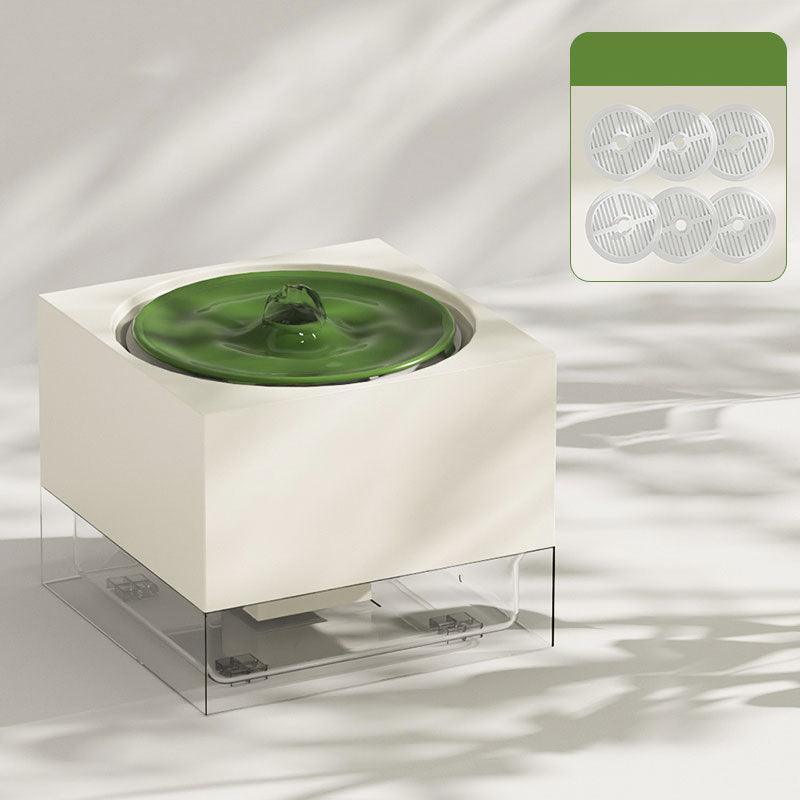 Record Player Cat Water Fountain Food Bowl