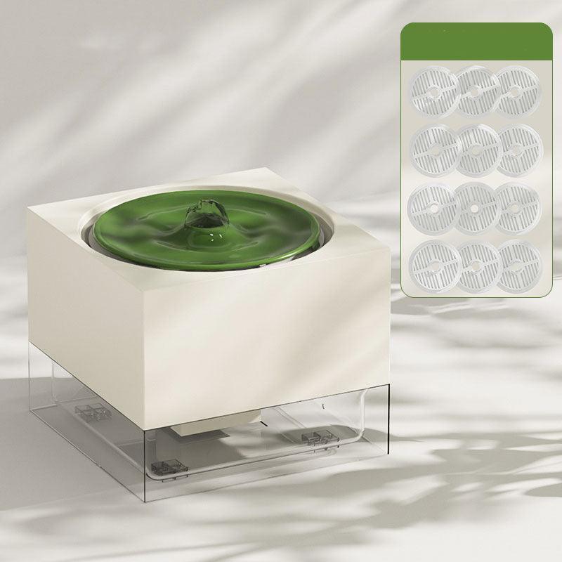 Record Player Cat Water Fountain Food Bowl