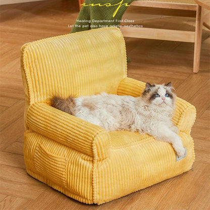 Retro Cat Sofa Bed Removable 2 Color Kitty Couch - MEWCATS