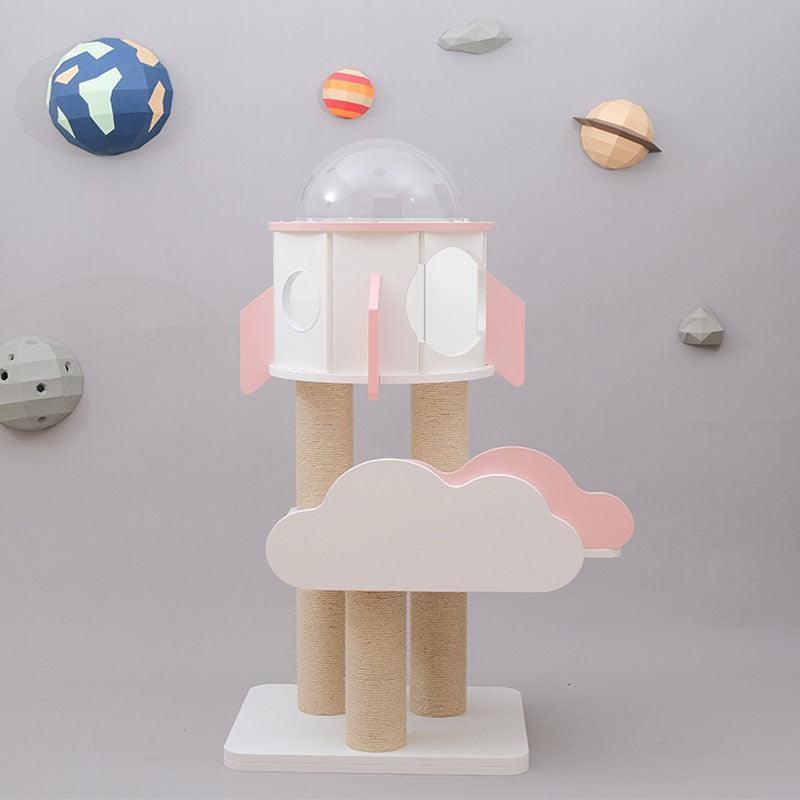 Rocket Capsule Cat Scratching Tree Climbing Tower - MEWCATS