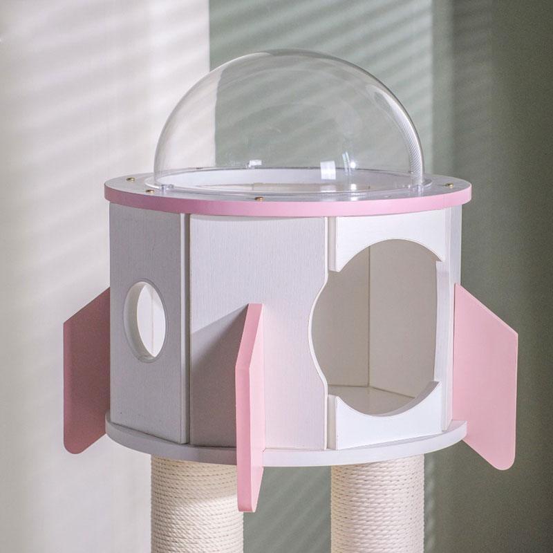 Rocket Capsule Cat Scratching Tree Climbing Tower - MEWCATS
