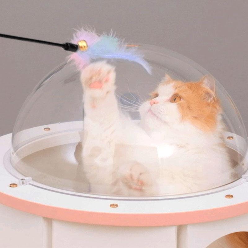 Rocket Capsule Cat Scratching Tree Climbing Tower - MEWCATS