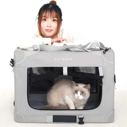 Roomy Car-Friendly Cat Carrier Tote Bag - MEWCATS