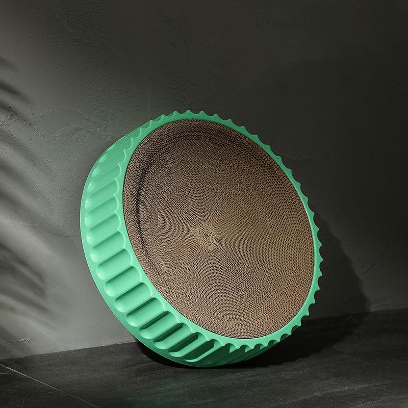 Round Bed Cat Scratcher Pad Grinding Claws Green Kitten Scrapers