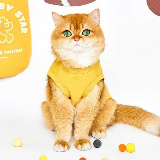 Rugby Star Cat Vest 2 Colors Pet Clothes