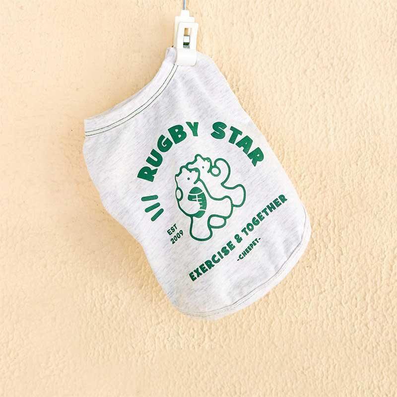 Rugby Star Cat Vest 2 Colors Pet Clothes