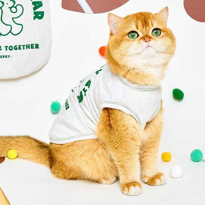 Rugby Star Cat Vest 2 Colors Pet Clothes